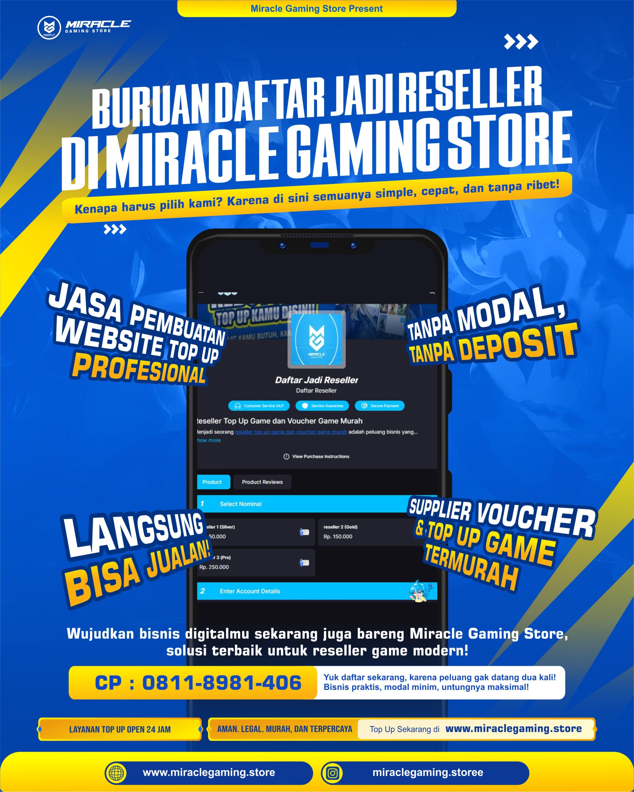 reseller top up game murah
